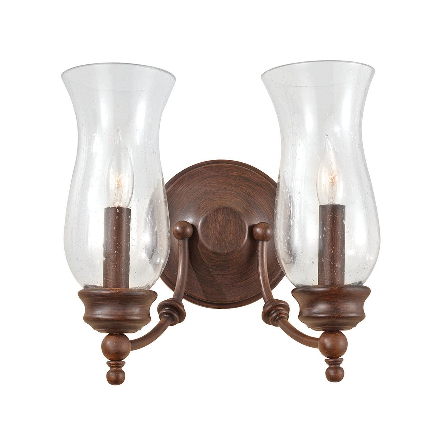 Wandleuchte JASCHA Bronze 2xE14 wohnlich Lampe