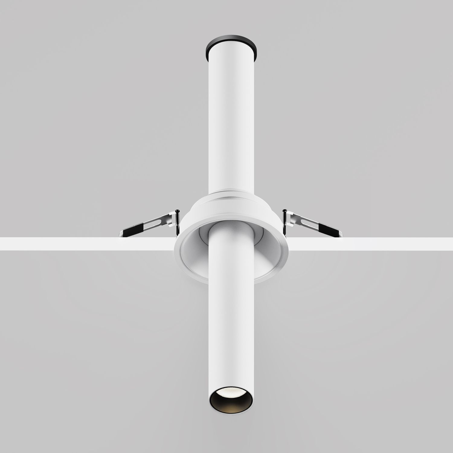  Pendellampe, Deckenbefestigung, Spotlight, Röhrenlicht, weiß