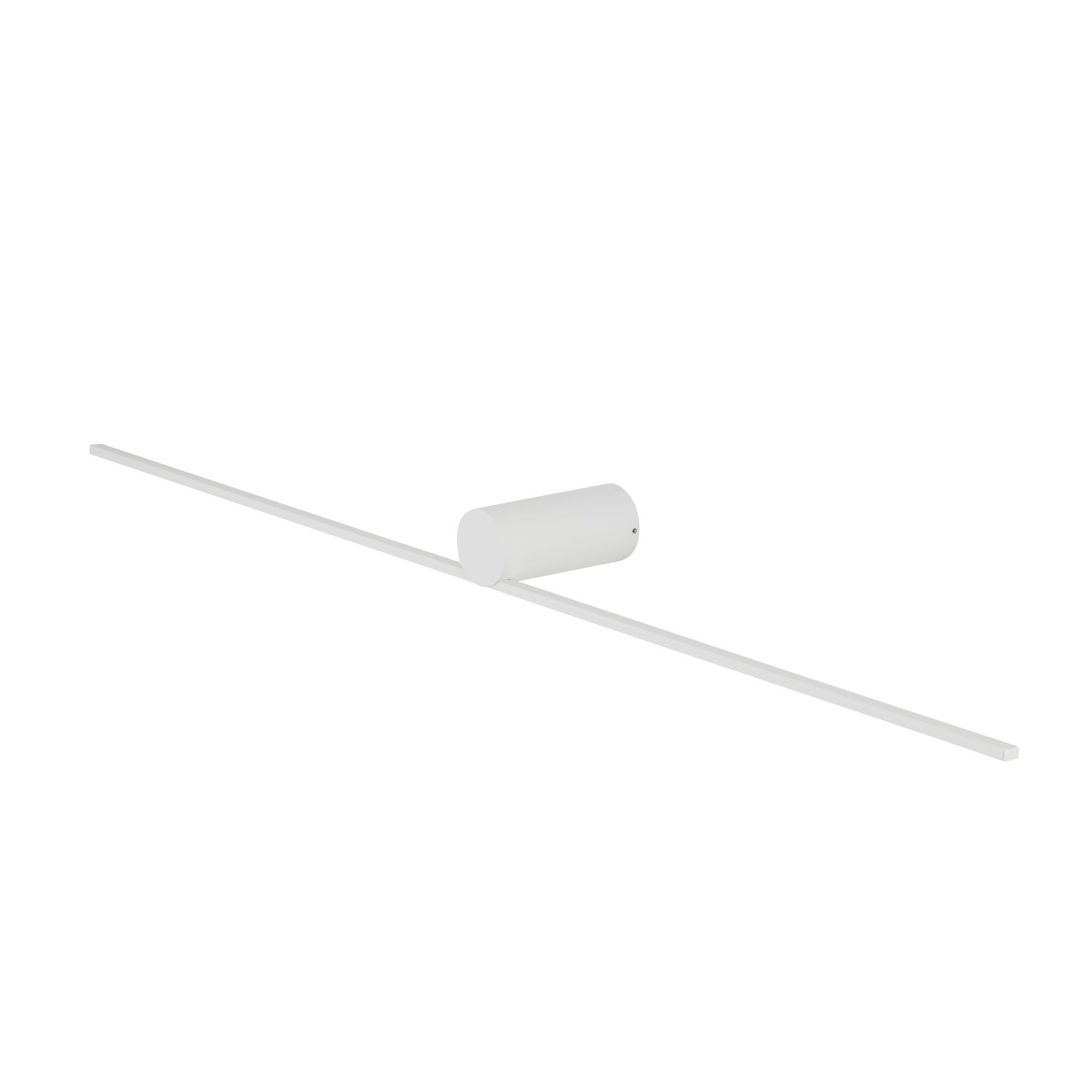 LED Wandleuchte Weiß Aluminium B:99 cm 3000 K 14 W rughalter, pendeltür, alu, rohrführung, halterung