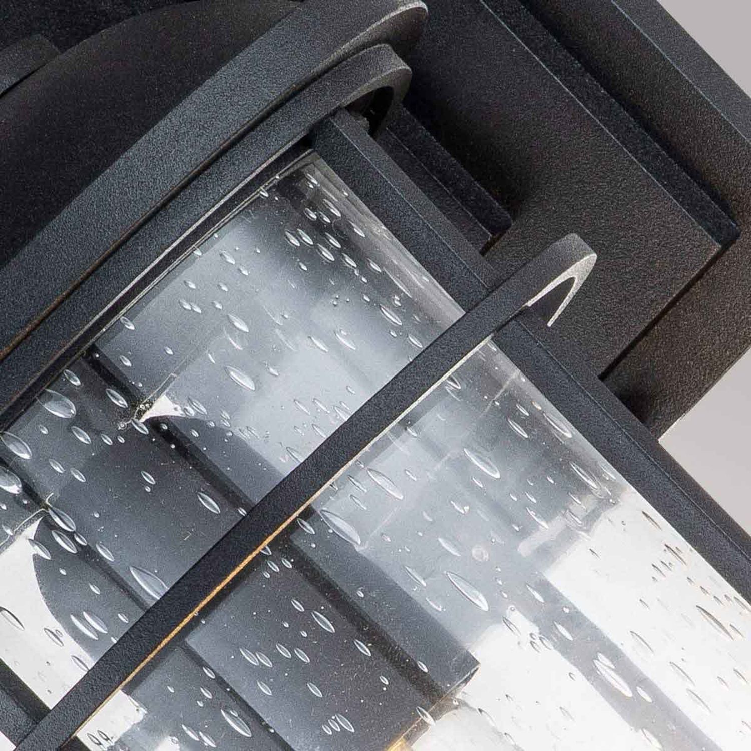 Außenwandlampe E27 IP44 H: 35,2 cm Schwarz Maritim