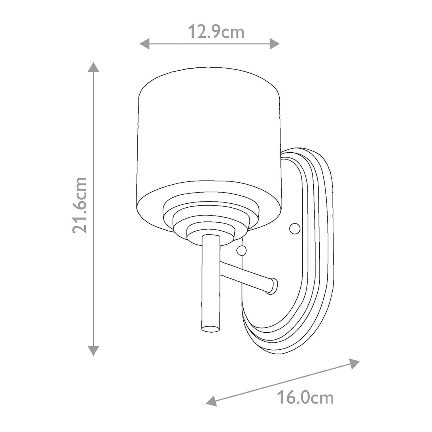 Wandleuchte Badezimmer LED G9 IP44 H: 21,6 cm Messing Weiß Wandleuchte Badezimmer LED G9 IP44 H: 21,6 cm Messing Weiß