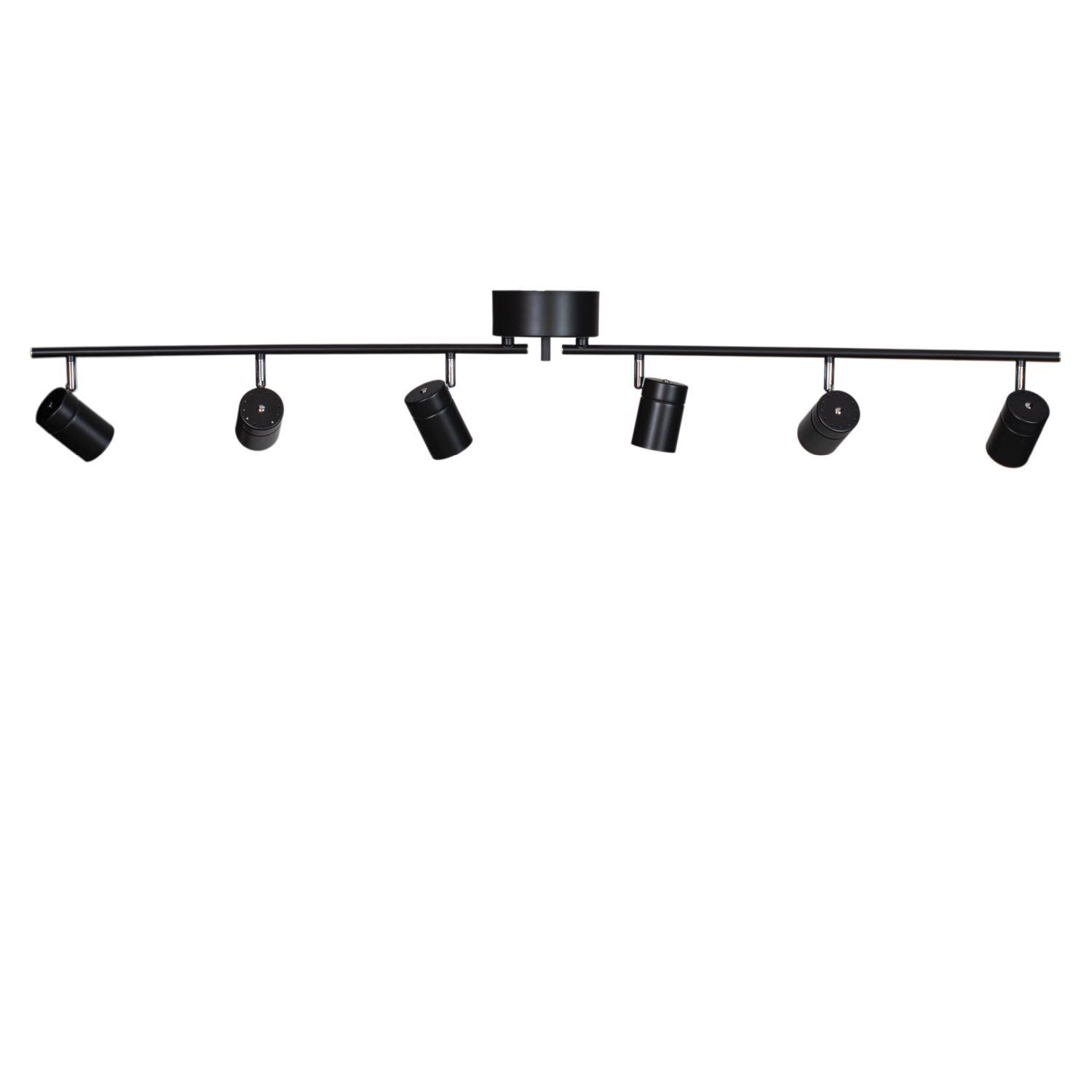 Spot Strahler groß 124 cm lang Metall GU10 6-flammig Schwarz Deckenleuchte, Track lighting, Lichtstrahler, Schwarze Leuchte, Montagebar