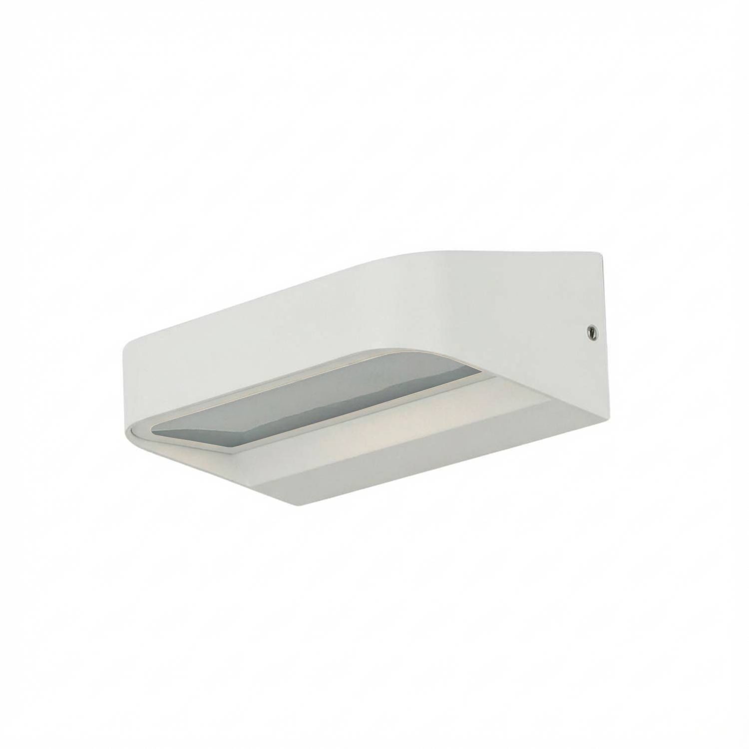 LED Außenleuchte Weiß Aluminium 8 W 900 lm IP54 Wandlampe, Außenleuchte, Weiß, Modern, Lampe