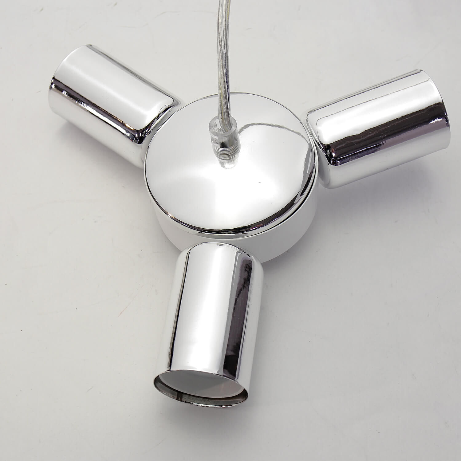 Pendelleuchte Weiß Metall Design höhenverstellbar Klinge, Rasiermesser, Waffe