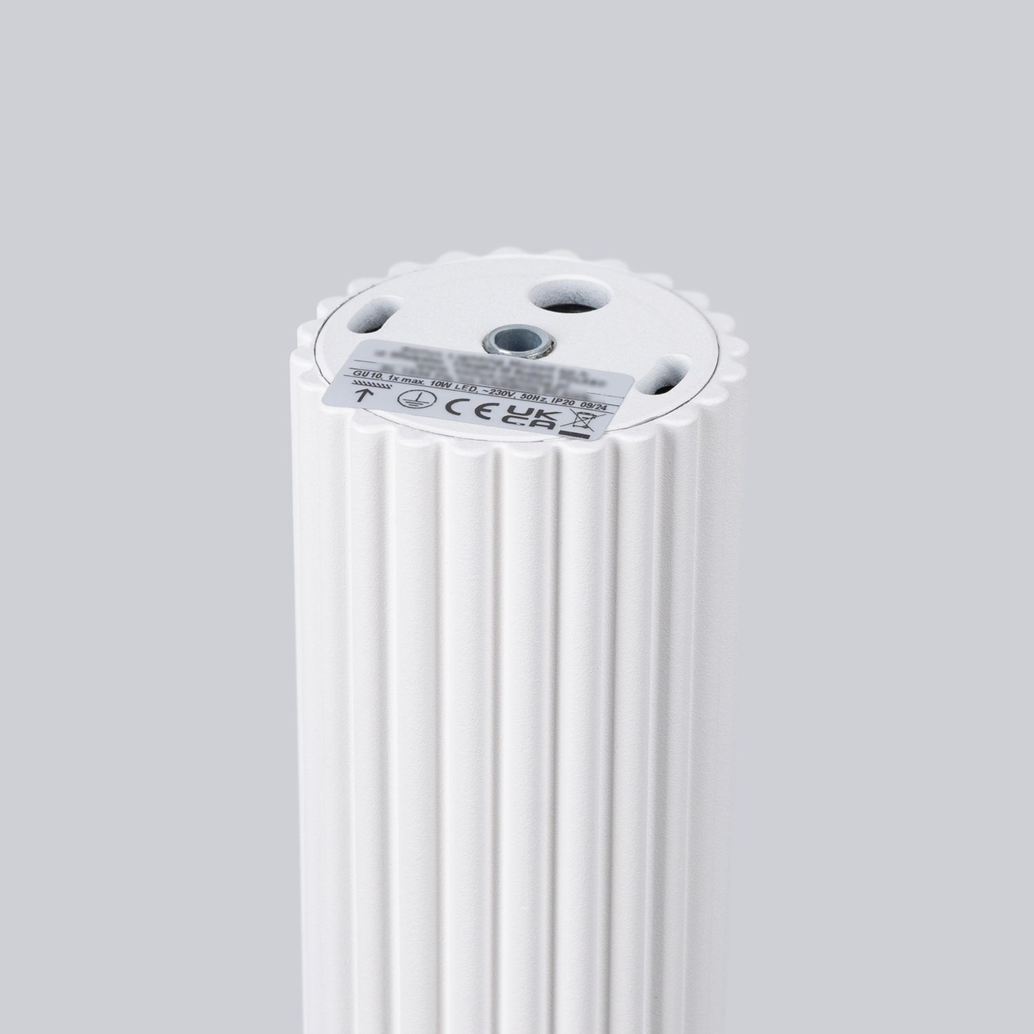 Spot Lampe plafond Blanc GU10 Ø 6,5 cm H : 40 cm Aluminium