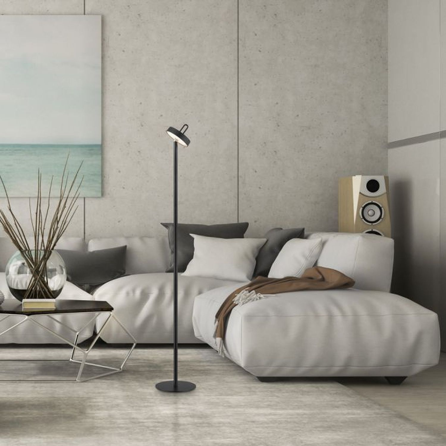 Lampe, Mobiliar, Stehlampe, Couch