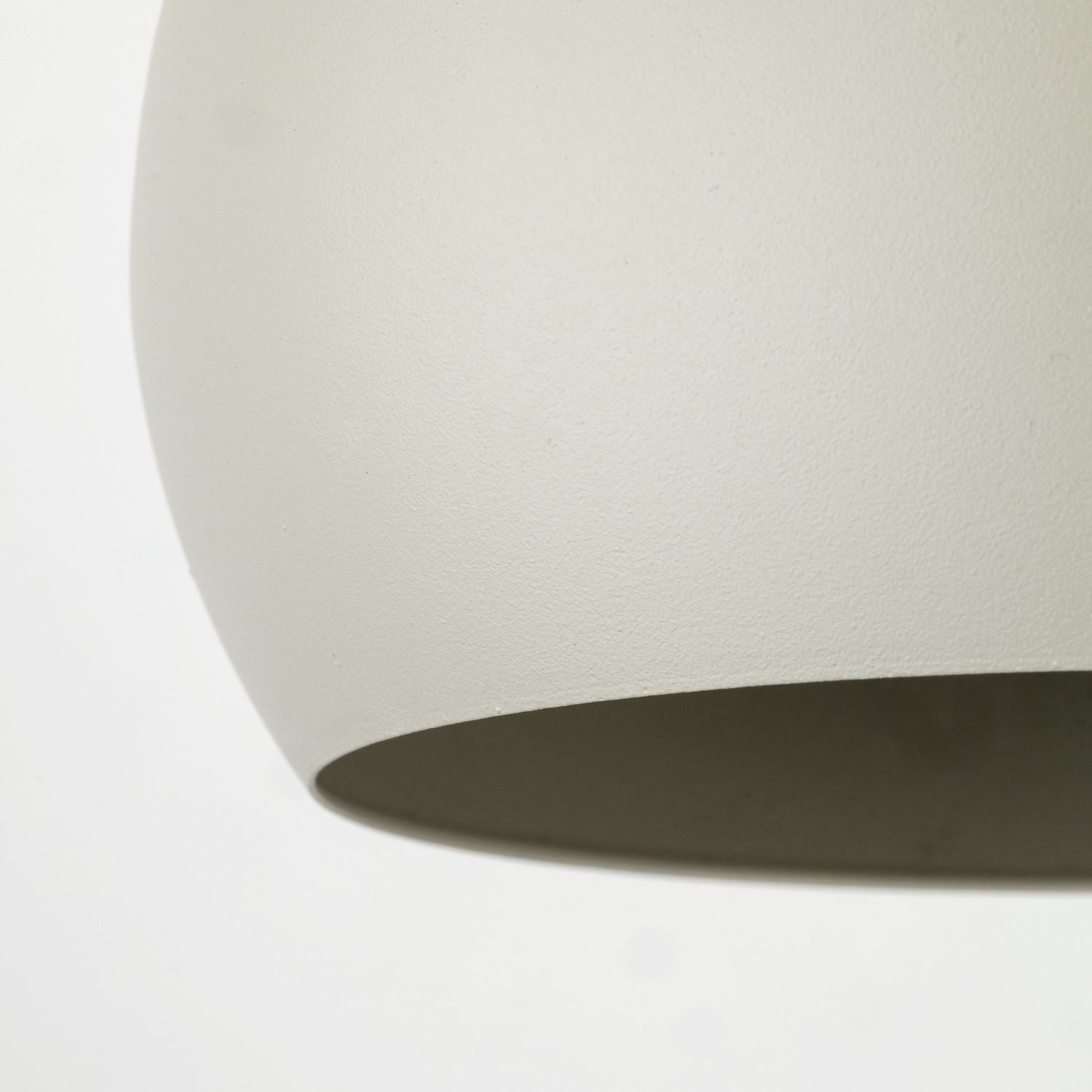 Lampe à suspendre ronde en métal Ø 17 cm étroite E27 Beige Rétro Design