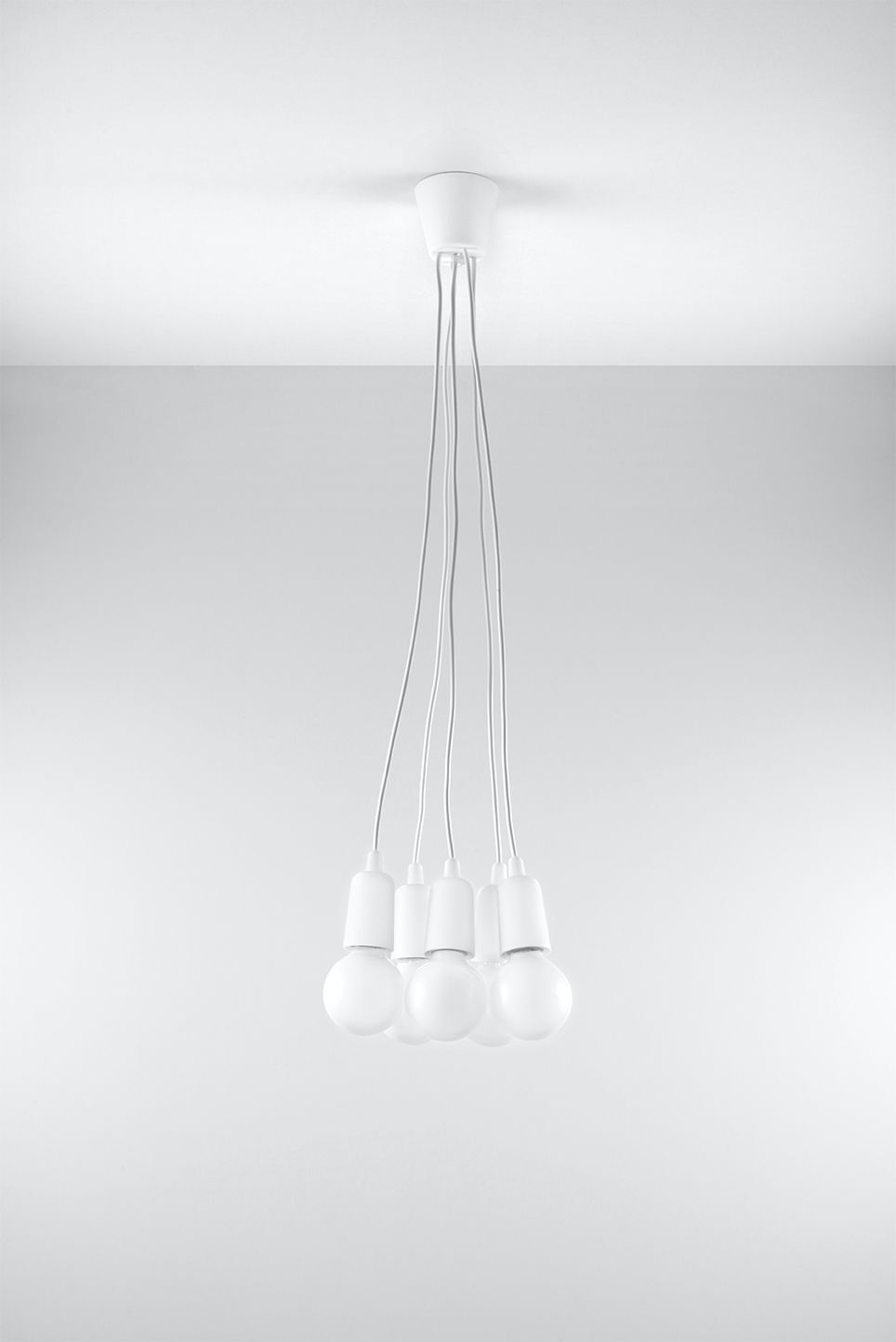 Lampe à suspendre réglable NESSA Blanc Profondeur jusqu'à 90cm