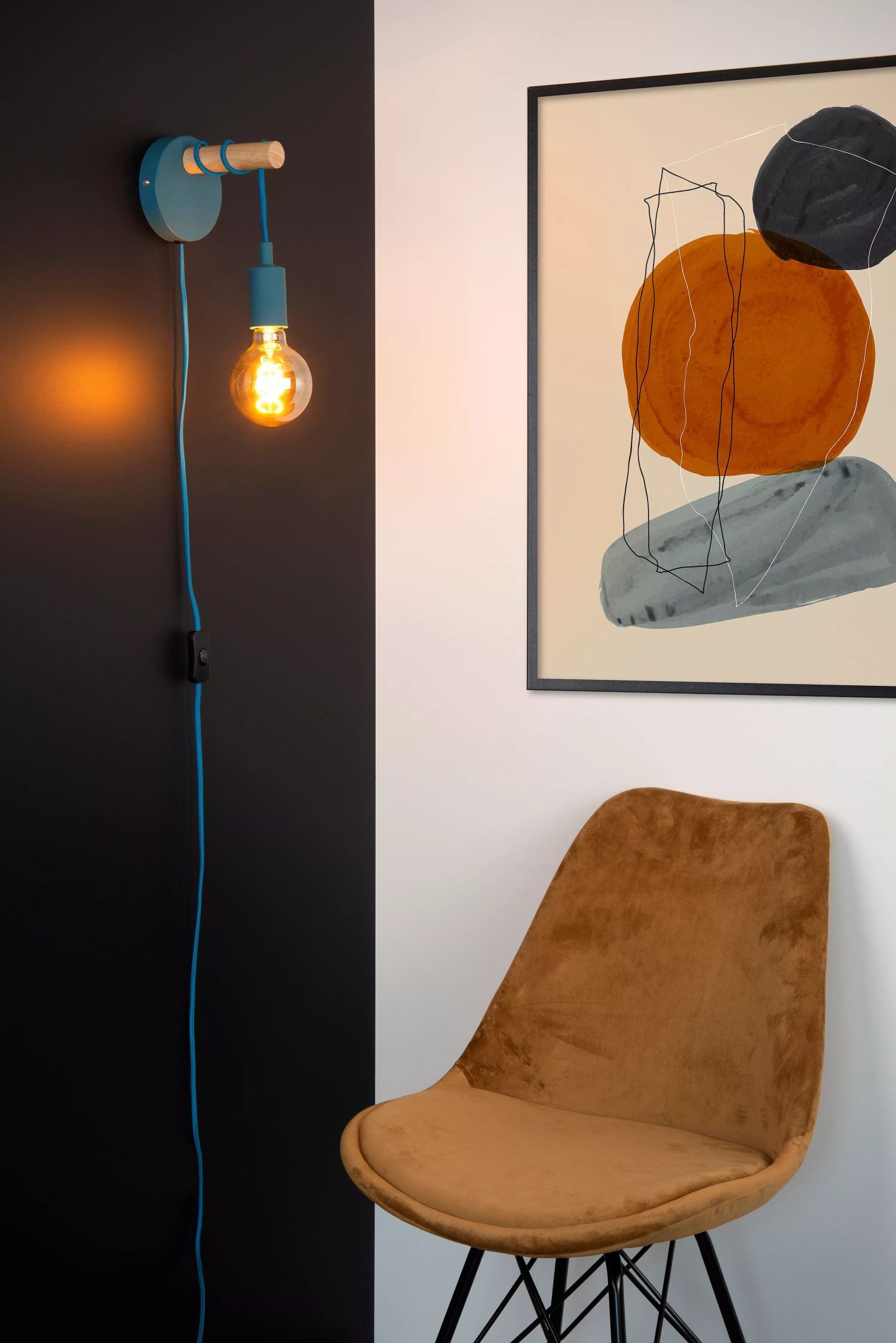 Lampe, Stuhl, Mobiliar, Malerei, Stehlampe