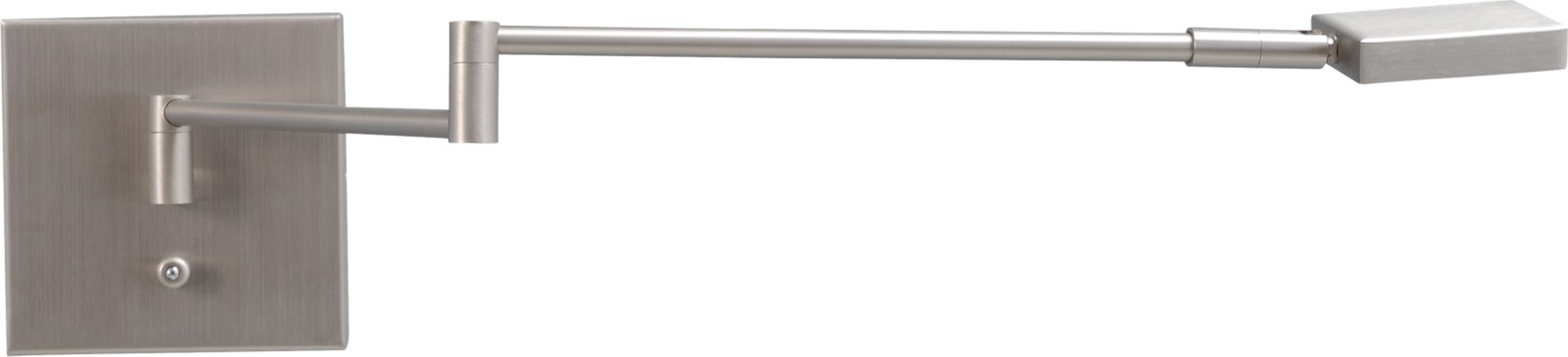 LED Wandleuchte DENIA 1 in Nickel matt dimmbar Griff