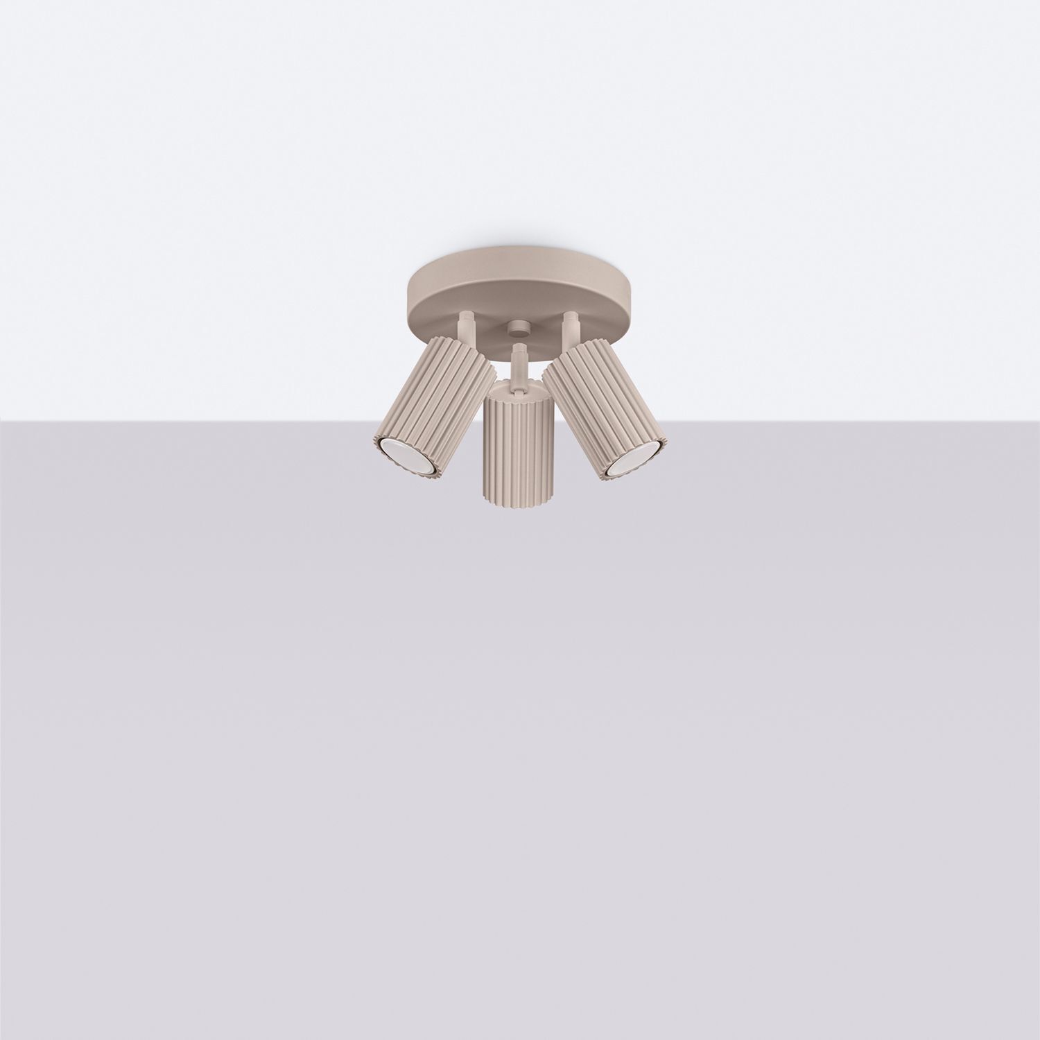 Flexibler Deckenstrahler Aluminium Taupe GU10 L:19,5 cm Deckenleuchte