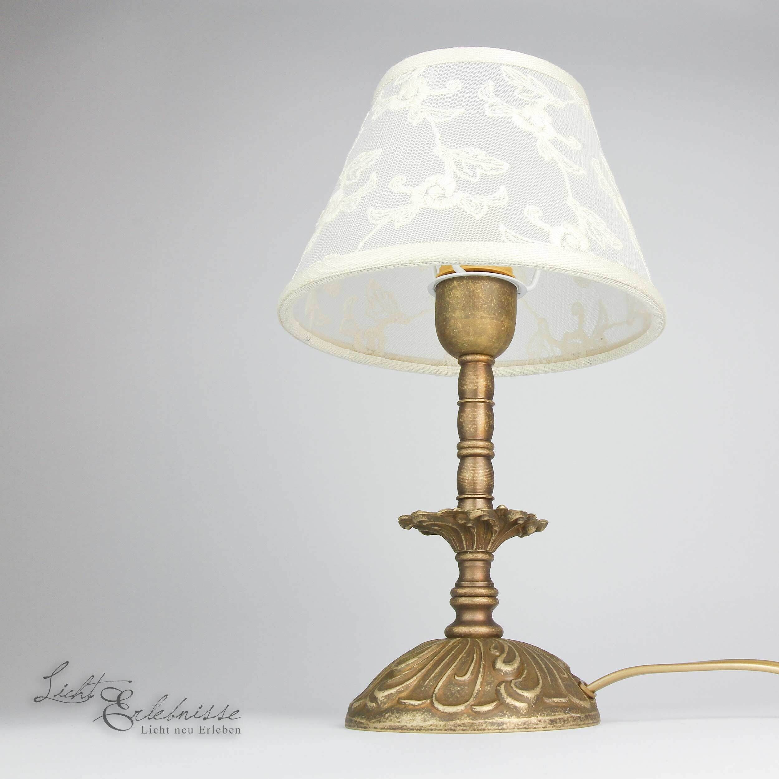 Lampe de table Premium laiton antique Lampe, Lampenschirm, Tischlampe