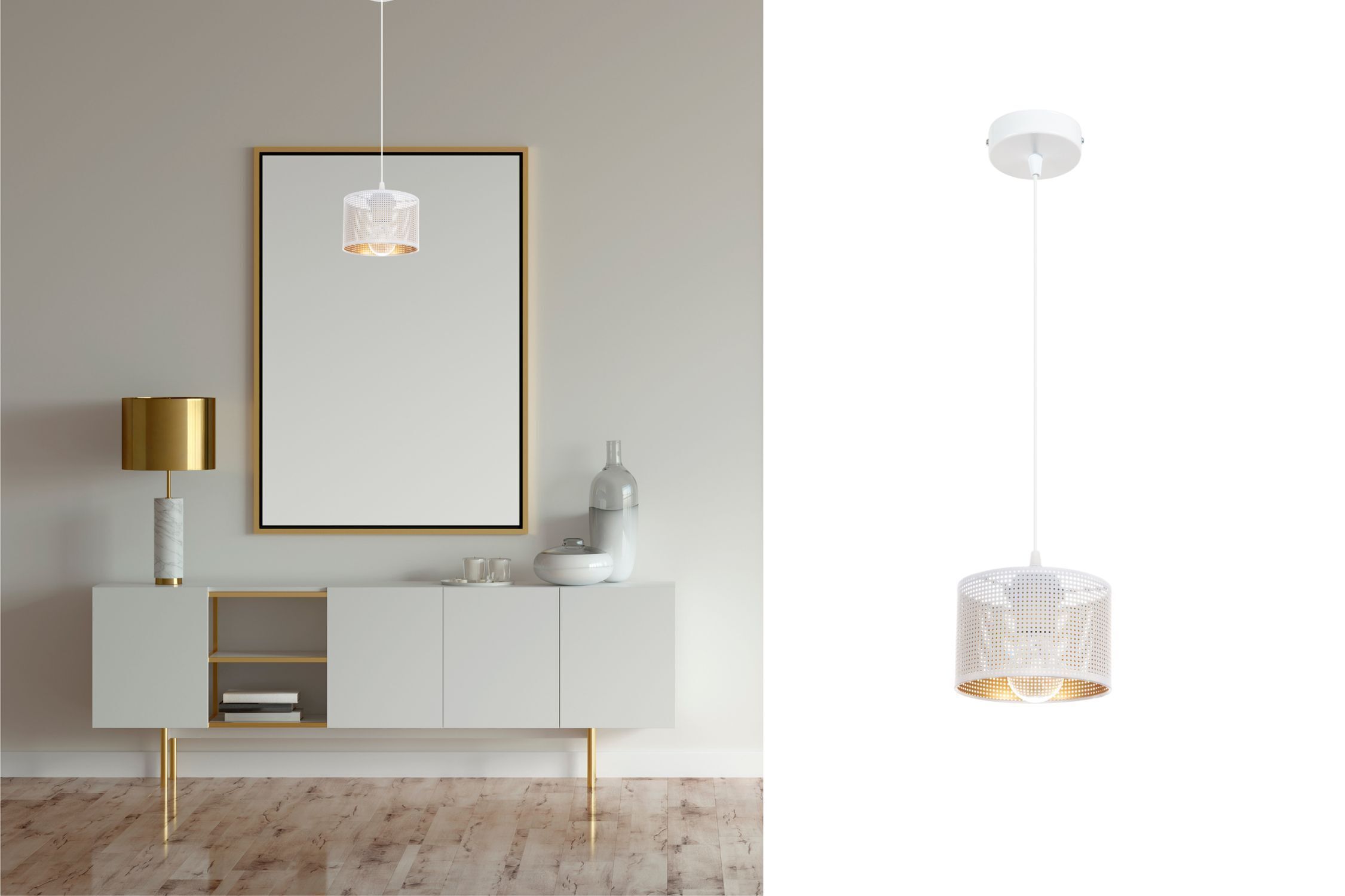 pendant light, metallische lampe, weiße schirm, moderner dekoration, deckenleuchte