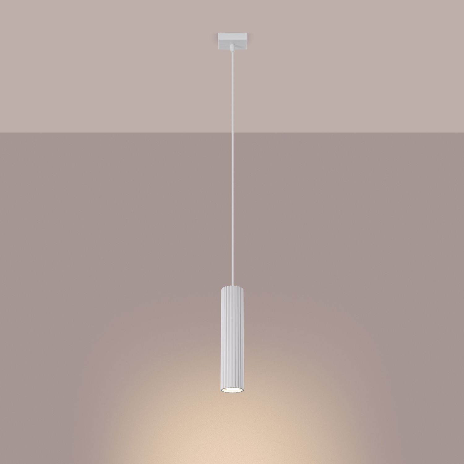 Suspension Blanc GU10 étroit Ø 8 cm en aluminium Moderne