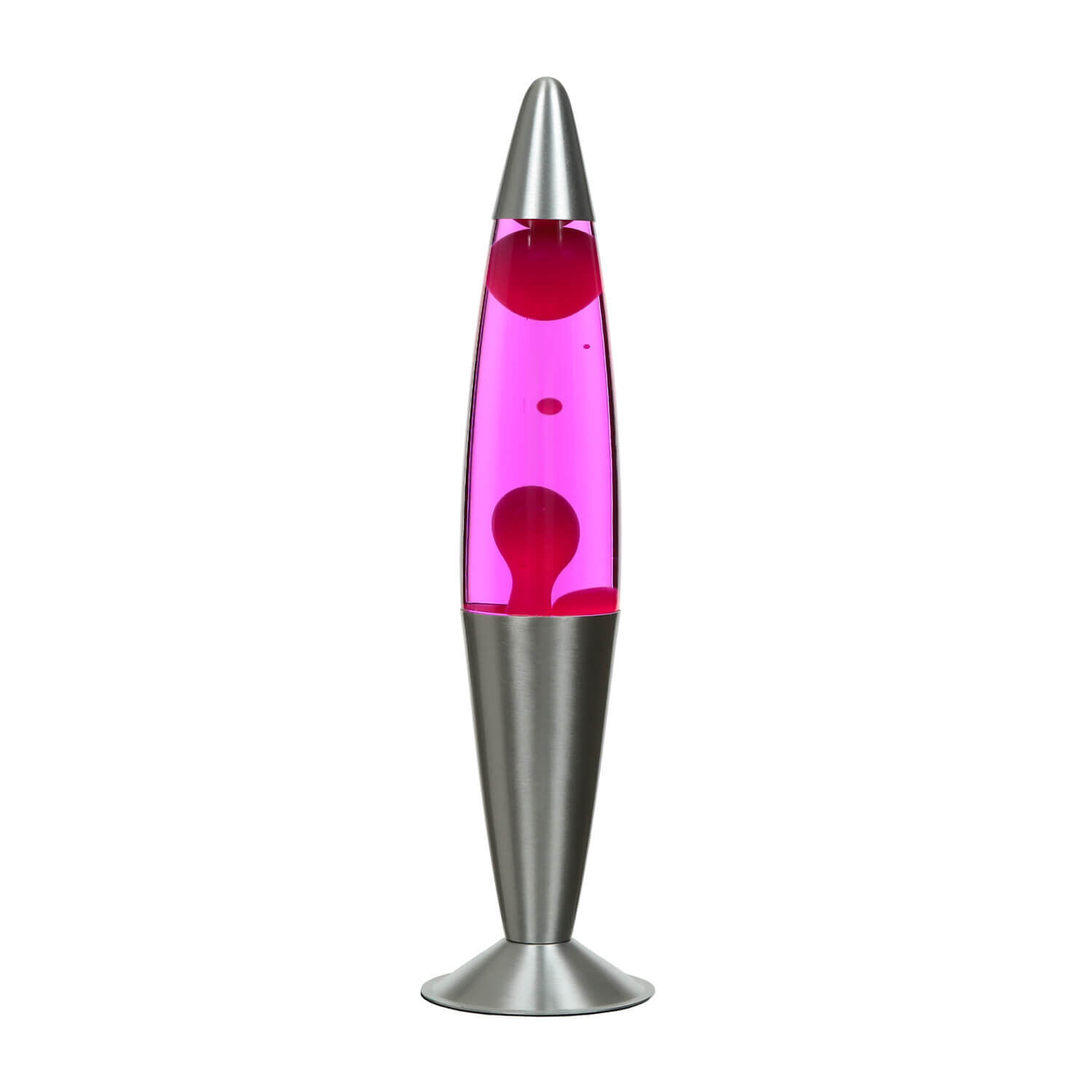 Ausgefallene Lavalampe Pink 42cm hoch Retro JENNY Lampe, Munition, Kugel, Waffe