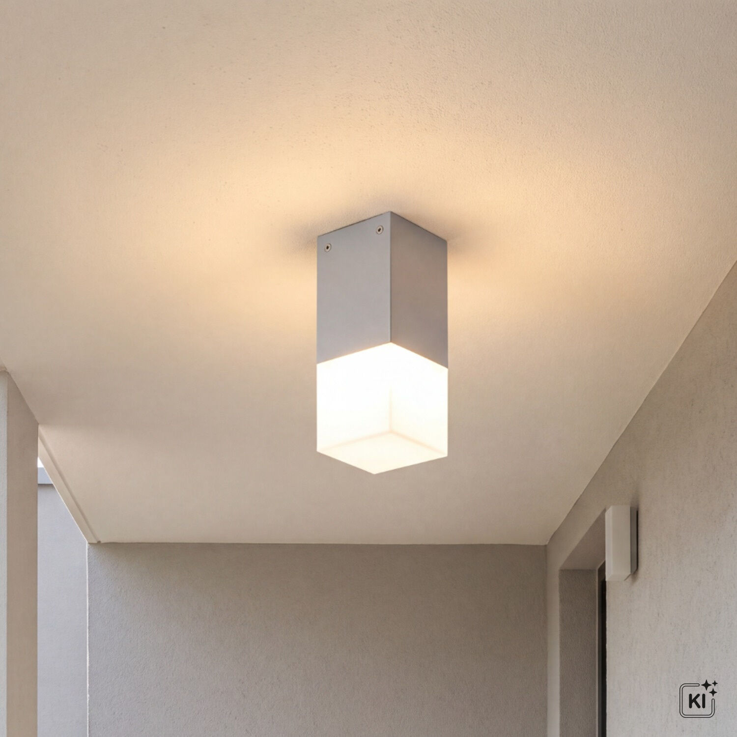 deckenleuchte, lampenkörper, metall, weiße lampe, wand-/deckenmontage