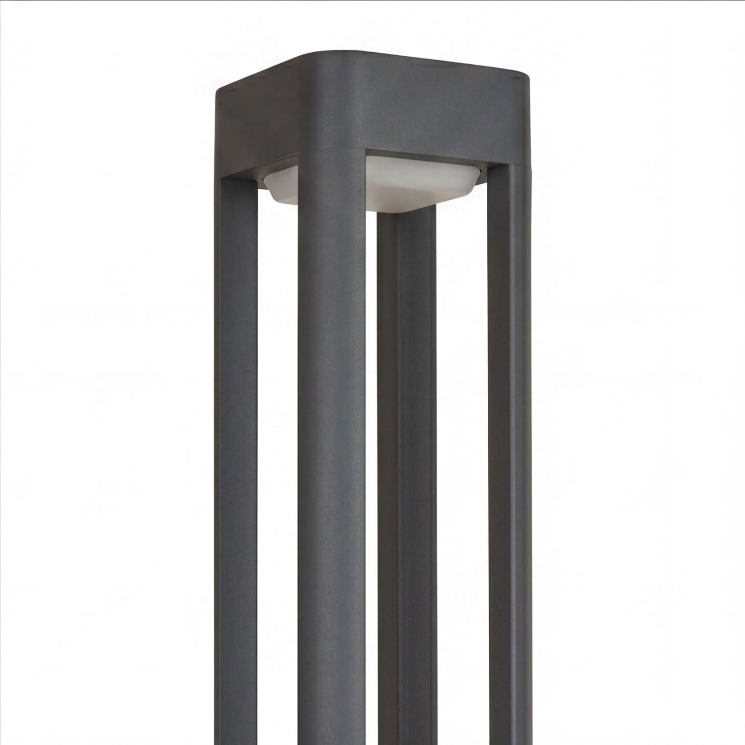 aussen-stehleuchte-wegeleuchte-alsen-1-flammig-anthrazit-modern-108-2 lampe, Stehlampe, Standlampe, Metall, Grau