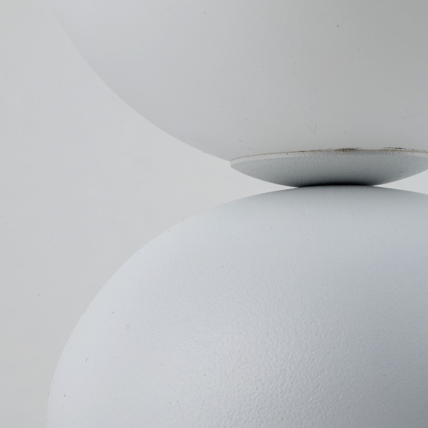 Tischleuchte Kugelschirm H: 21 cm klein Weiß Metall Glas G9