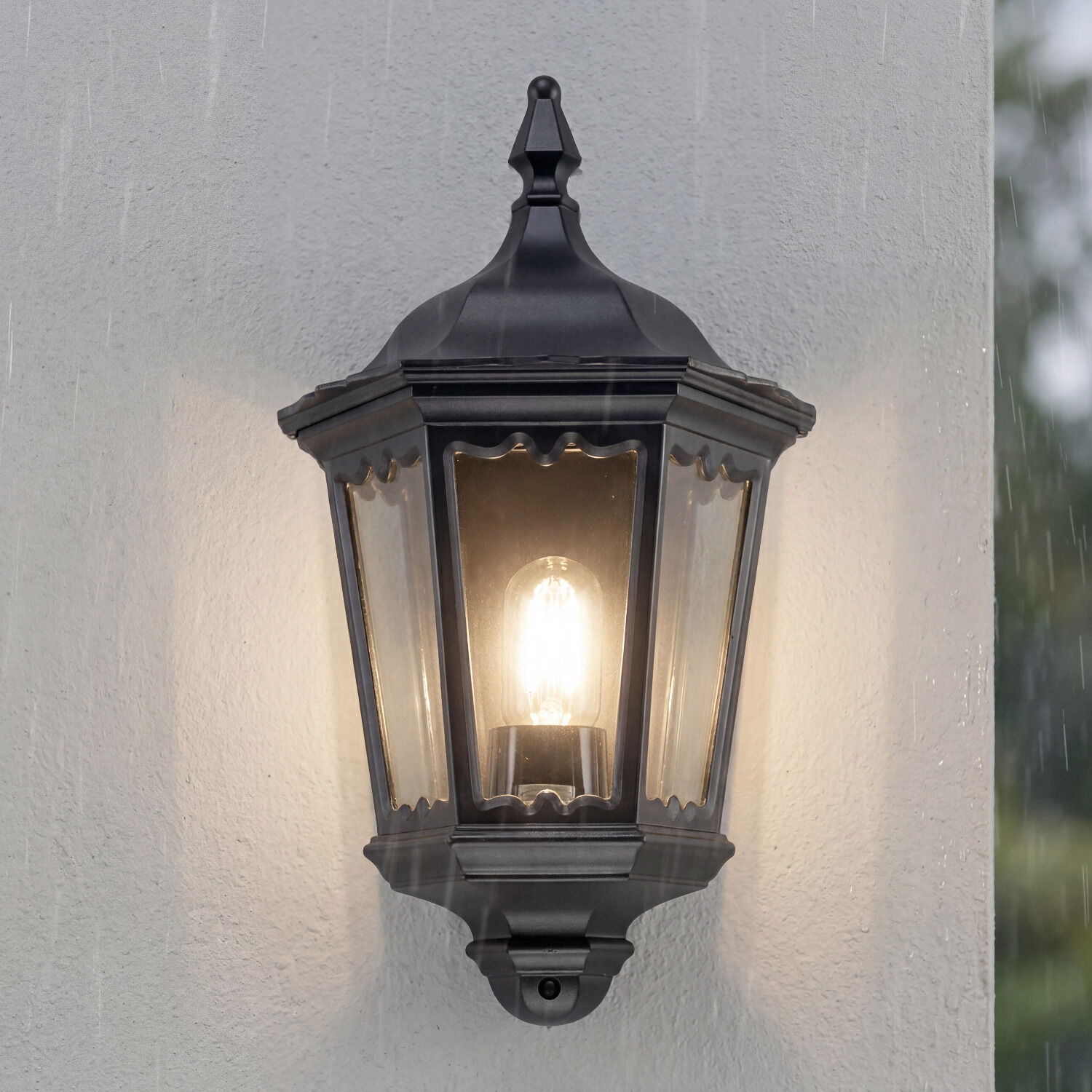aussen-wandleuchte-aussenlampe-carter-1-flammig-schwarz-rustikal-vintage-07 Laube, Außenleuchte, Wandleuchte, Glasfenster, Beleuchtung