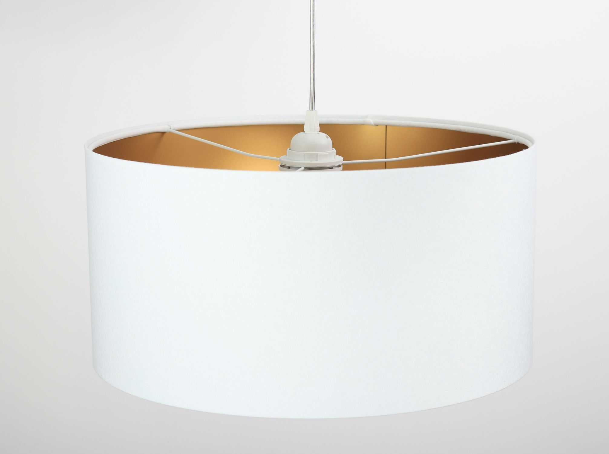 Suspension ROSIE Blanc Or Rétro ronde Table à manger Lampe, Lampenschirm