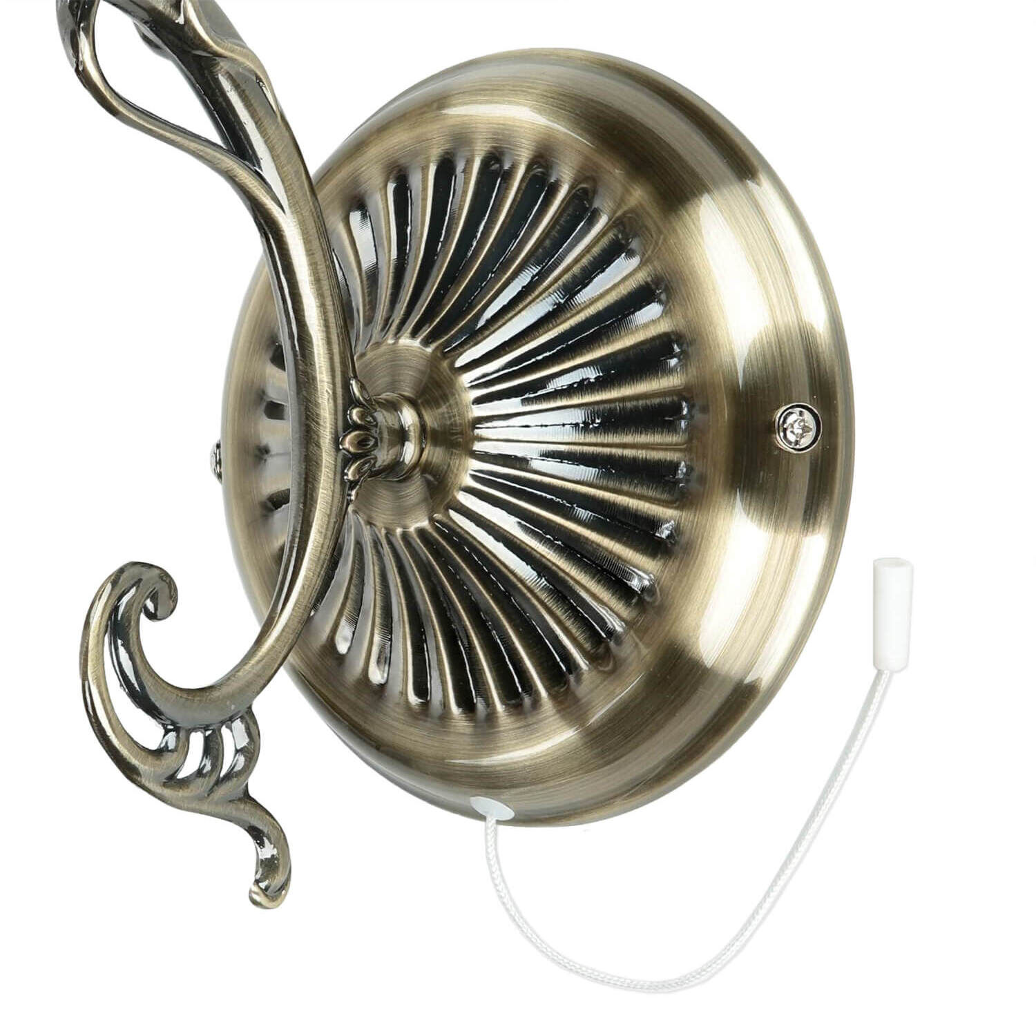 Edle Wandlampe ORCHIDEA Jugendstil Alabaster Glas