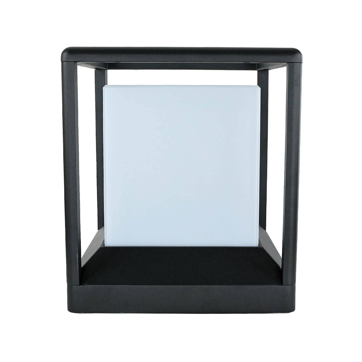 Sockelleuchte Aluminium E27 IP65 25,5 cm Graphit eckig Moebel, Tabelle, Postfach