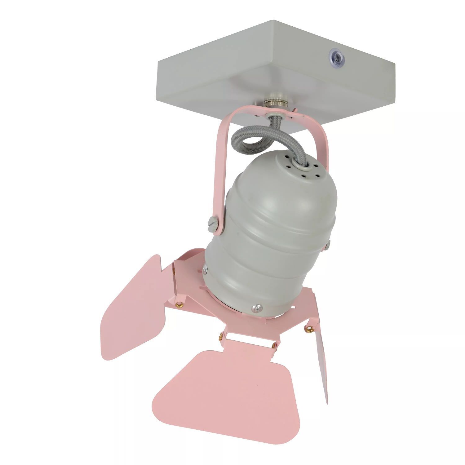 Deckenstrahler Kinder Metall Pink L:16 cm GU10 flexibel Beleuchtung