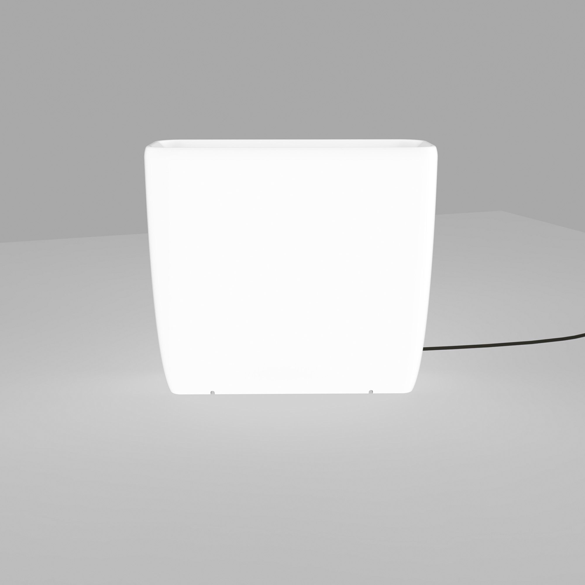 lampenschirm, tischlampe, weiß, quader, kabel