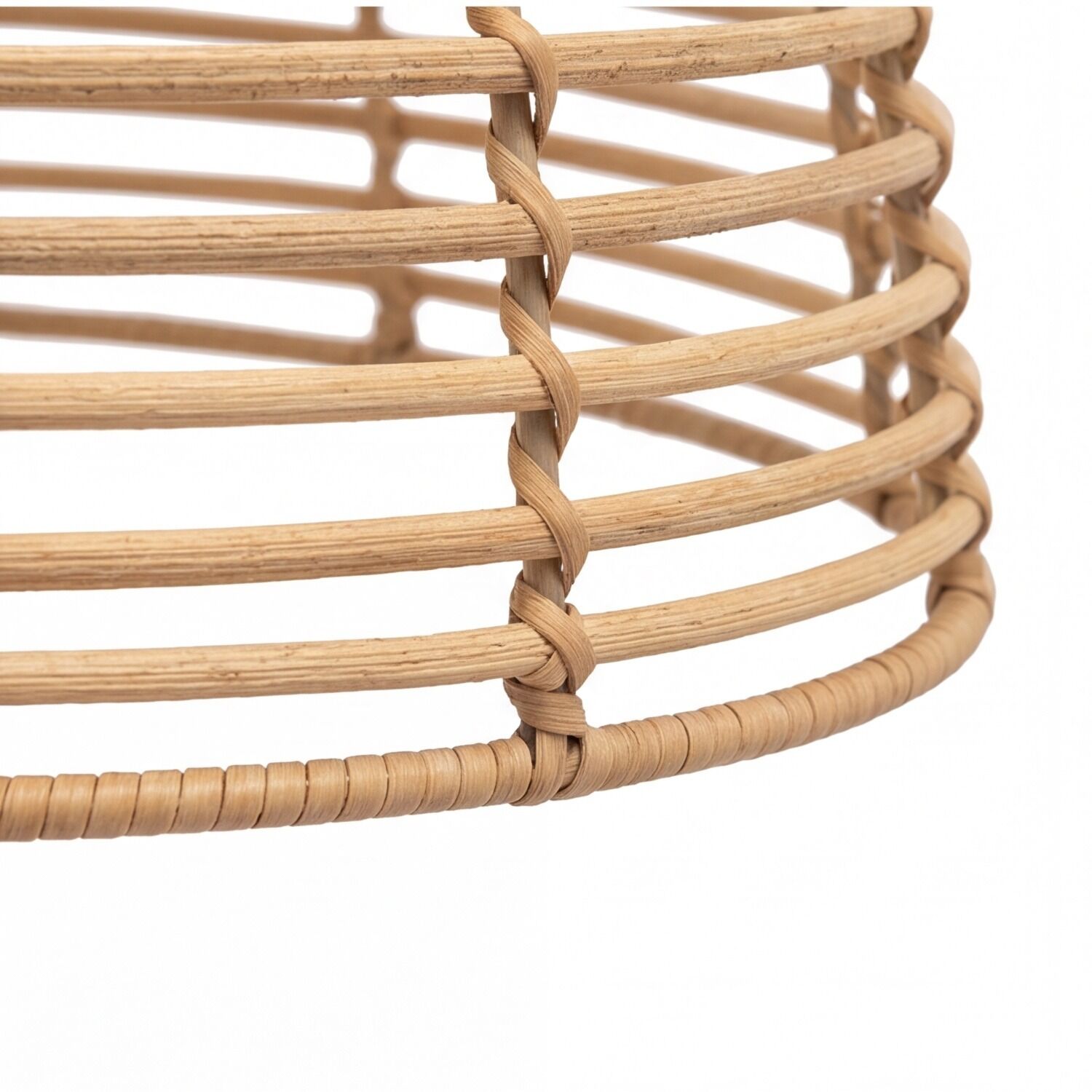 Wickerkorb, Naturfaser, Rundgewebt, Rattan, Korbrand
