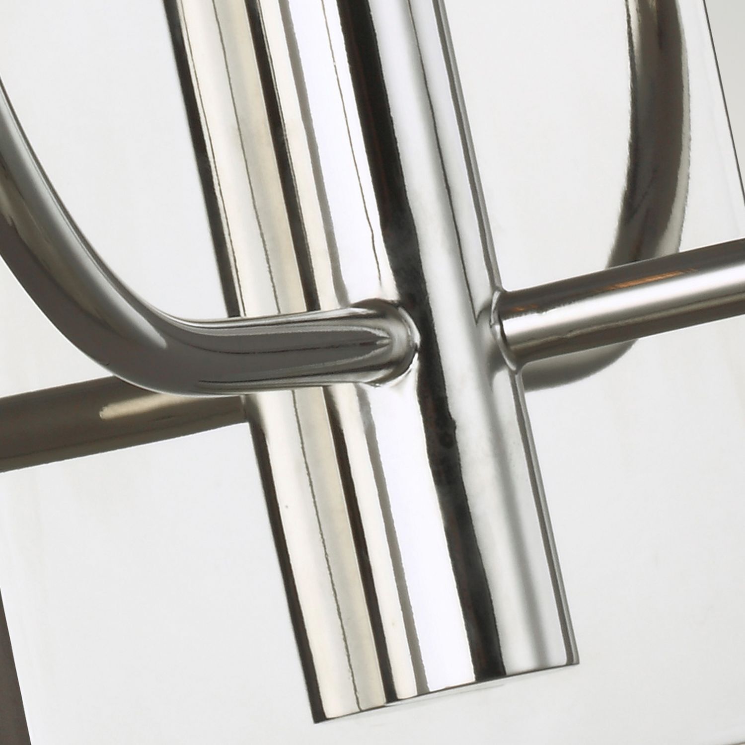 Wandlampe Chrom Weiß 2x E14 in Nickel Weiß Metall Stoff Handlauf, Aluminium, Stahl