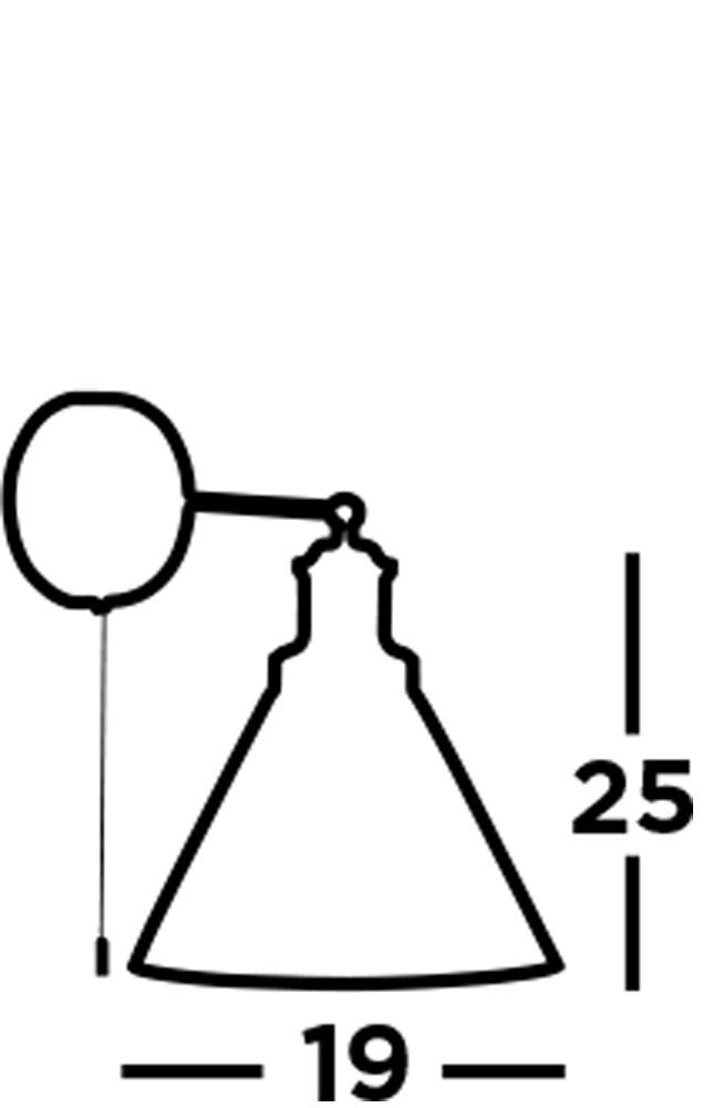 Applique avec interrupteur chrome clair E27 verre Beleuchtung