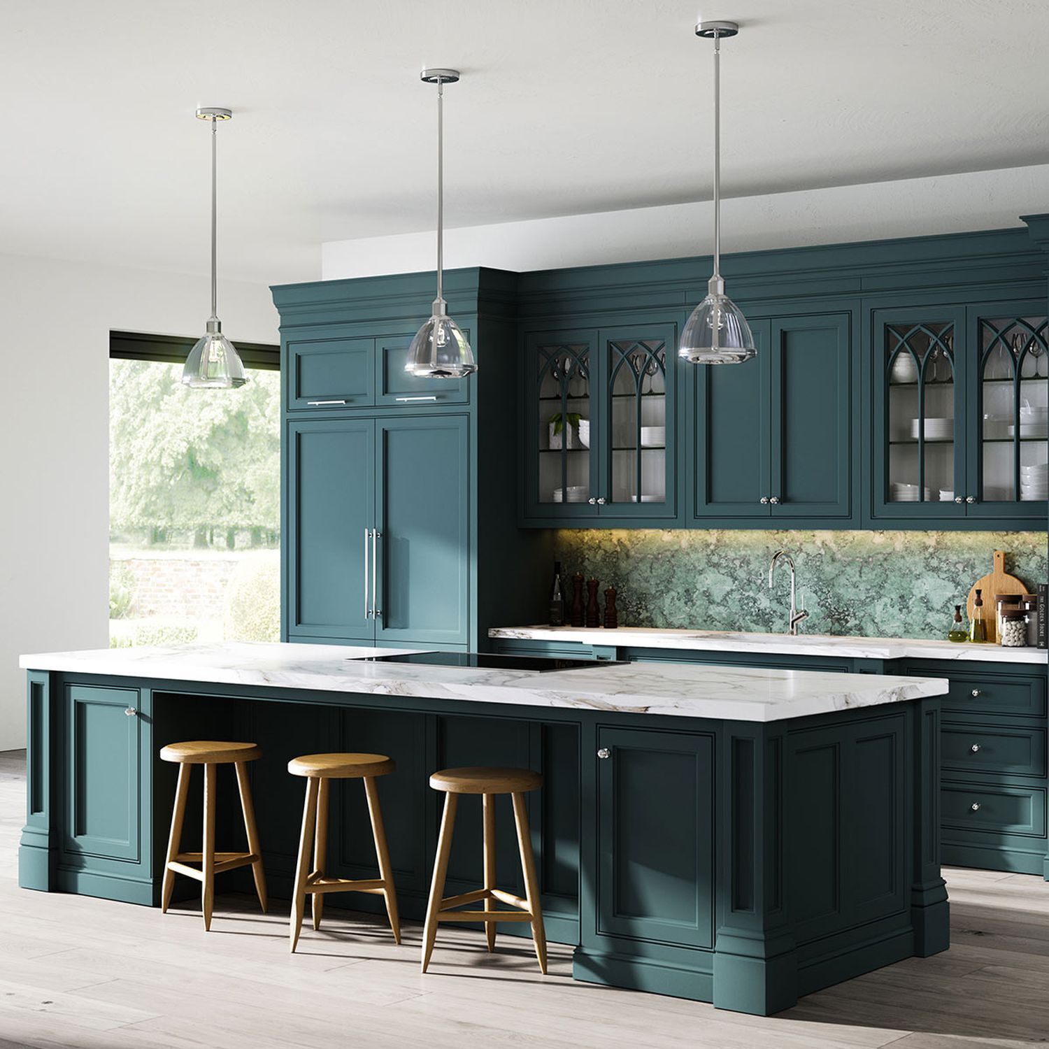 Drinnen, Innenarchitektur, Küche, Kücheninsel, Mobiliar