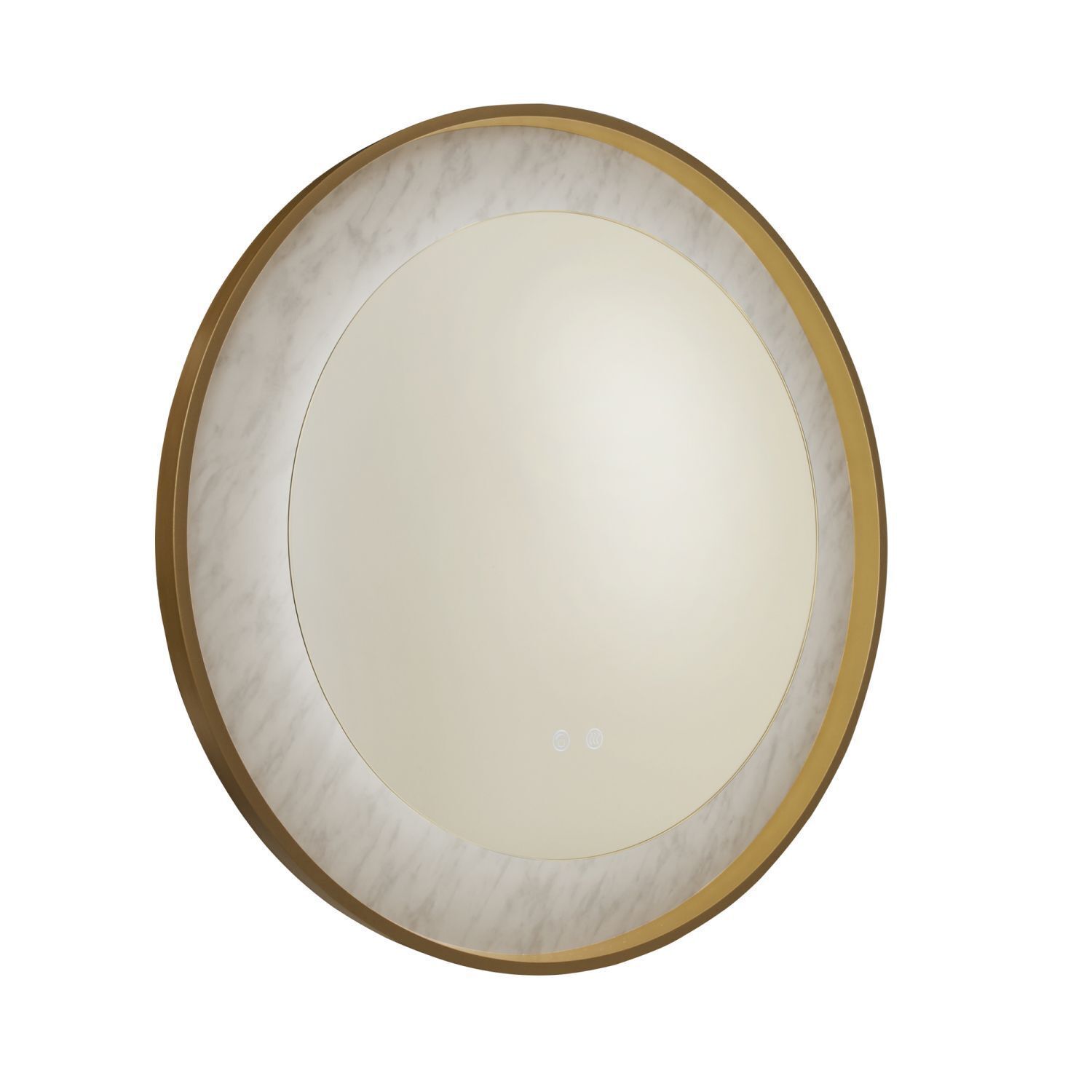 Applique LED à intensité variable en or blanc Touch IP44 Ø80 cm Photographie, Teller, Kunst, Porzellan, Töpferei