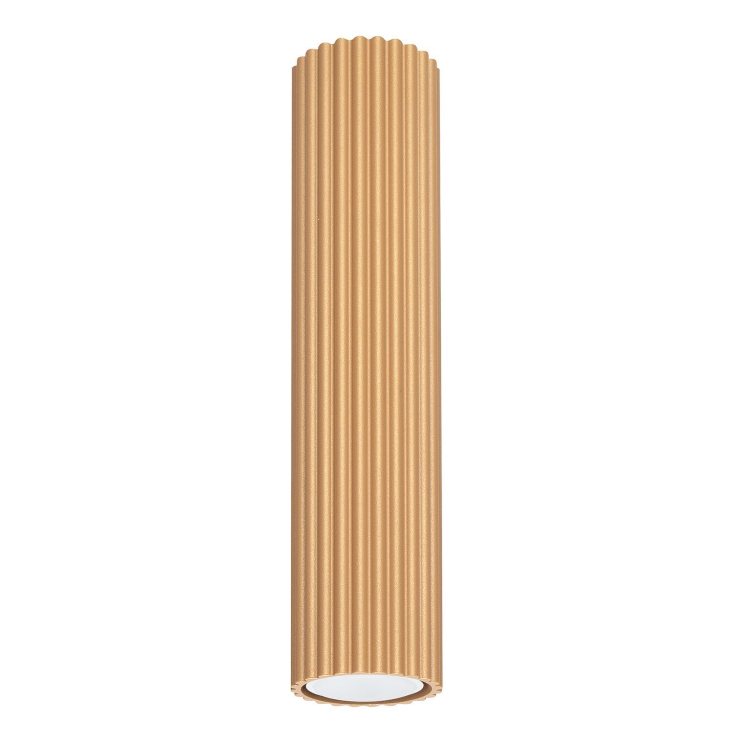 Aufbauspot GU10 D: 6,5 cm H: 30 cm Aufputz in Gold Modern