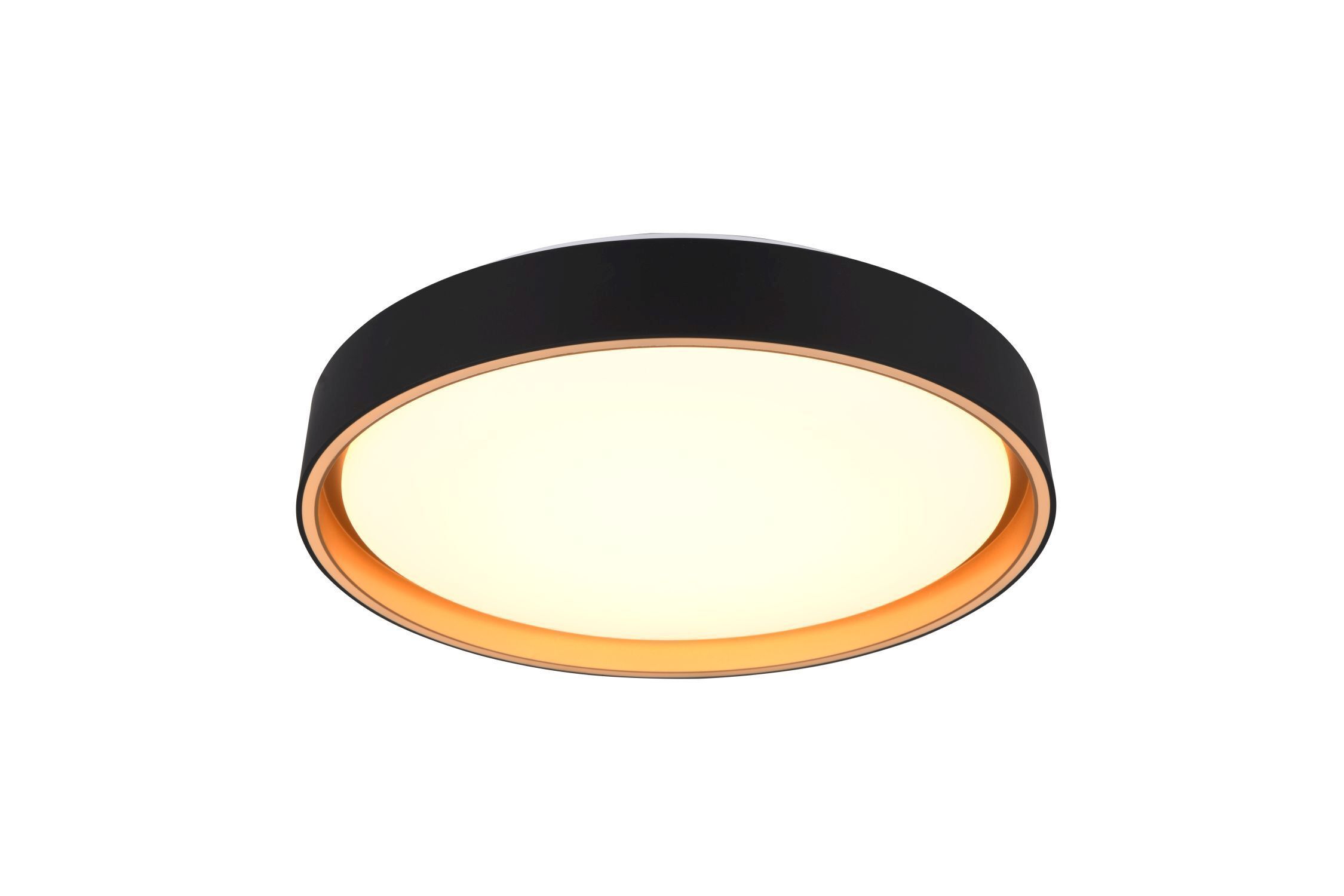 LED Deckenleuchte rund Ø40 cm Schwarz Gold 24 W 2500 lm