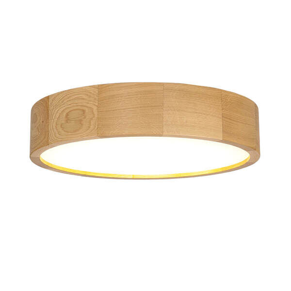 Deckenleuchte Rund Holz