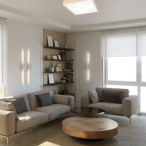 Blendarme Deckenleuchte Glas Holz Pinie E27 L:48 cm Moebel, Wohnzimmer, Couch, Dekoration für Zuhause, Kaffeetisch