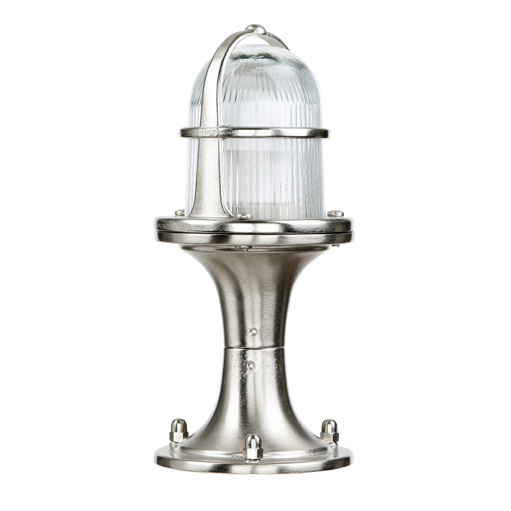 Luminaire de socle extérieur 25 cm E27 IP64 laiton verre