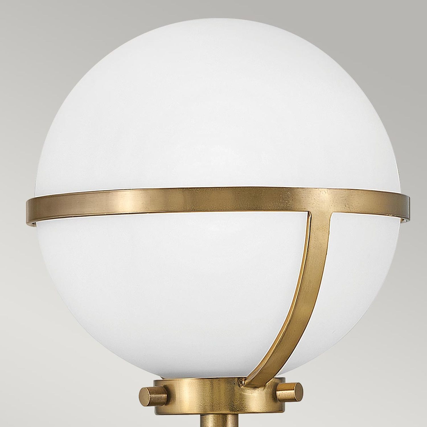 Lampe de salle de bain mur métal verre IP44 H : 40,3 cm Abat-jour sphérique