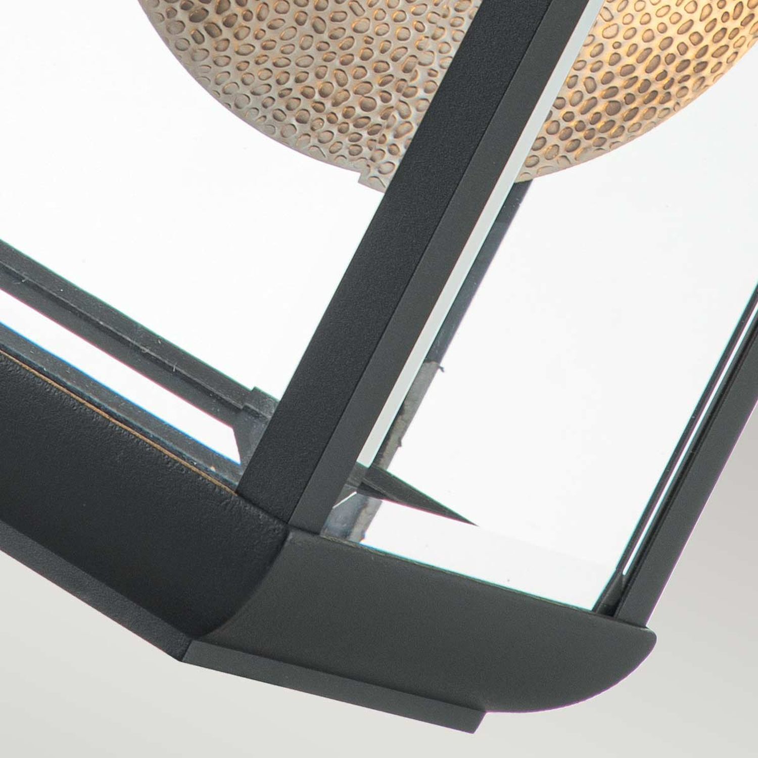 Außenlampe Wand E27 IP44 45,7 cm hoch Glas Aluminium lampe, beleuchtung, glas, metall, rahmen