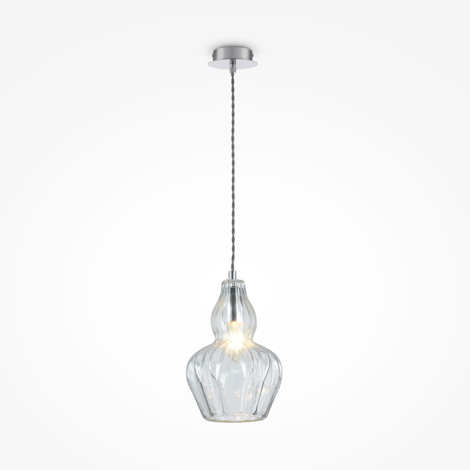 Pendelleuchte Metall Glas E14 Ø 16 cm H: max. 143 cm Lampe, Kronleuchter