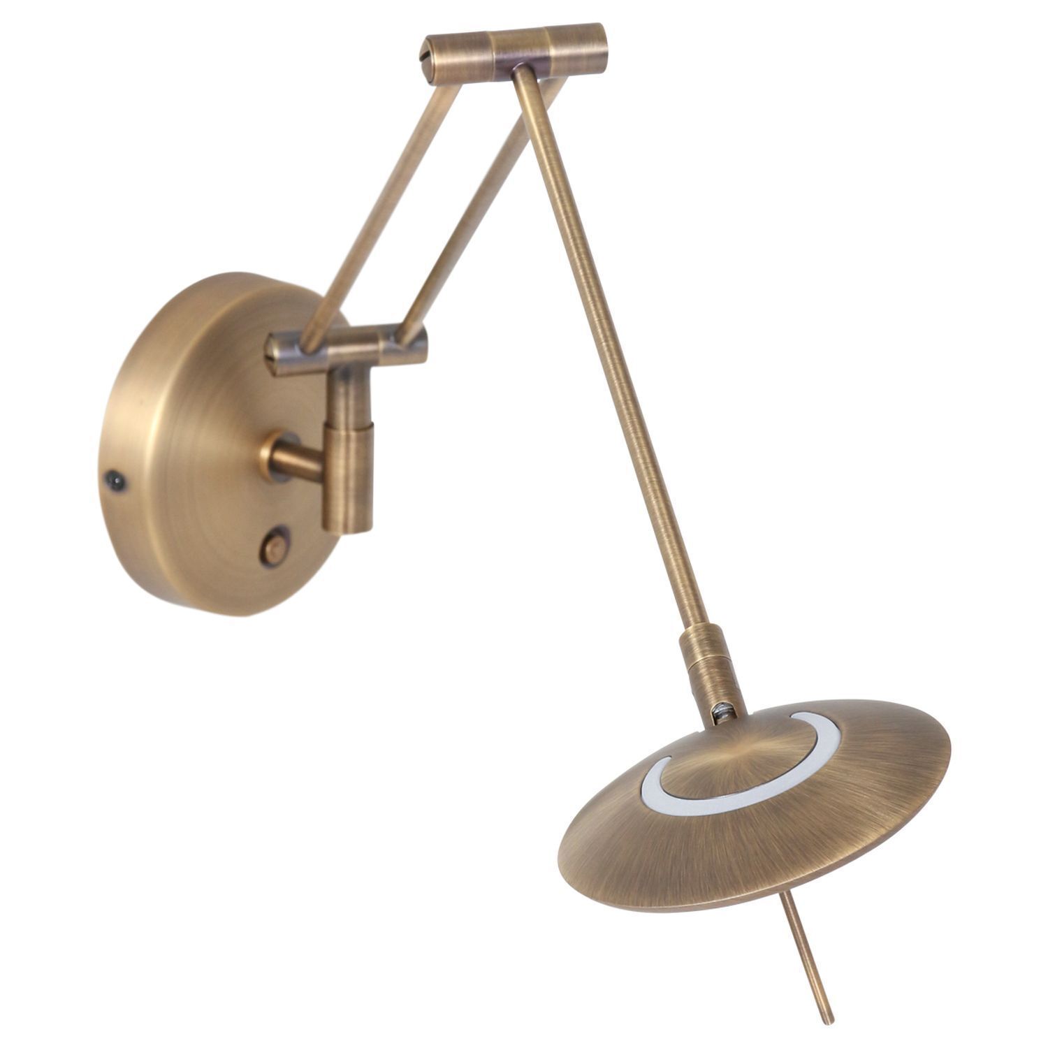 LED Wandspot in Bronze mit Stecker dimmbar beweglich