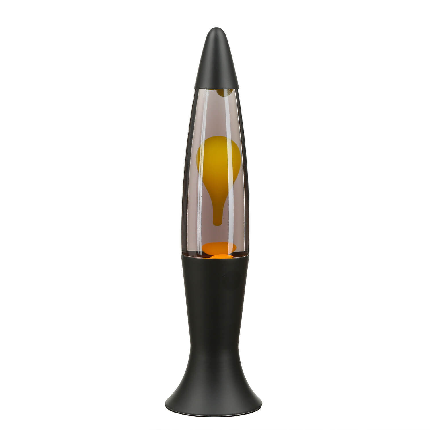lavalampe-roxy-lava-lamp-schwarz-grau-gelb-1 Lavastrom-Teelicht, Lavalampe, Glasvase, Orangene Lampe, Dekoration