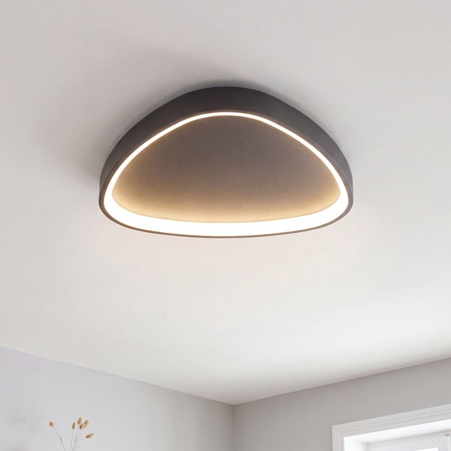 Deckenleuchte, Lichtdekor, LED-Ring, Kunststoff, Wohnzimmer