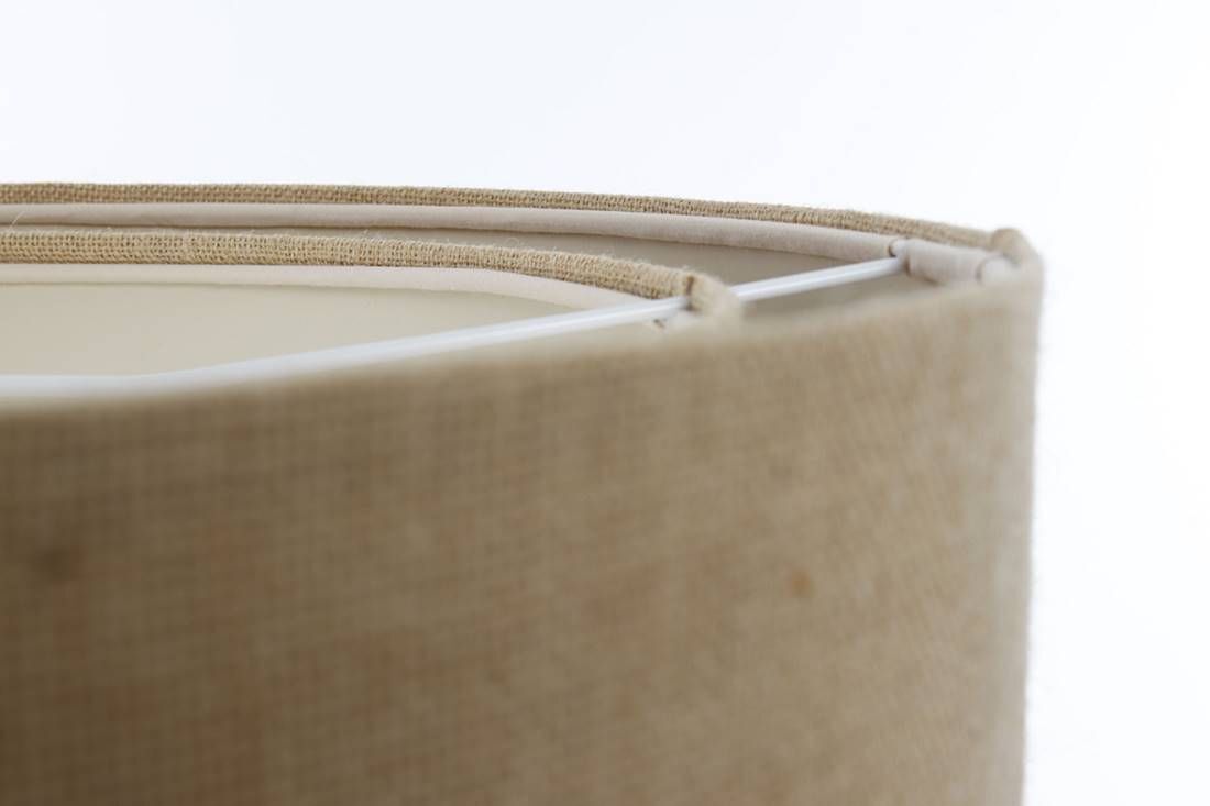 Lampe à suspendre Nature E27 ronde Ø 60 cm Tissu Moderne ajustable