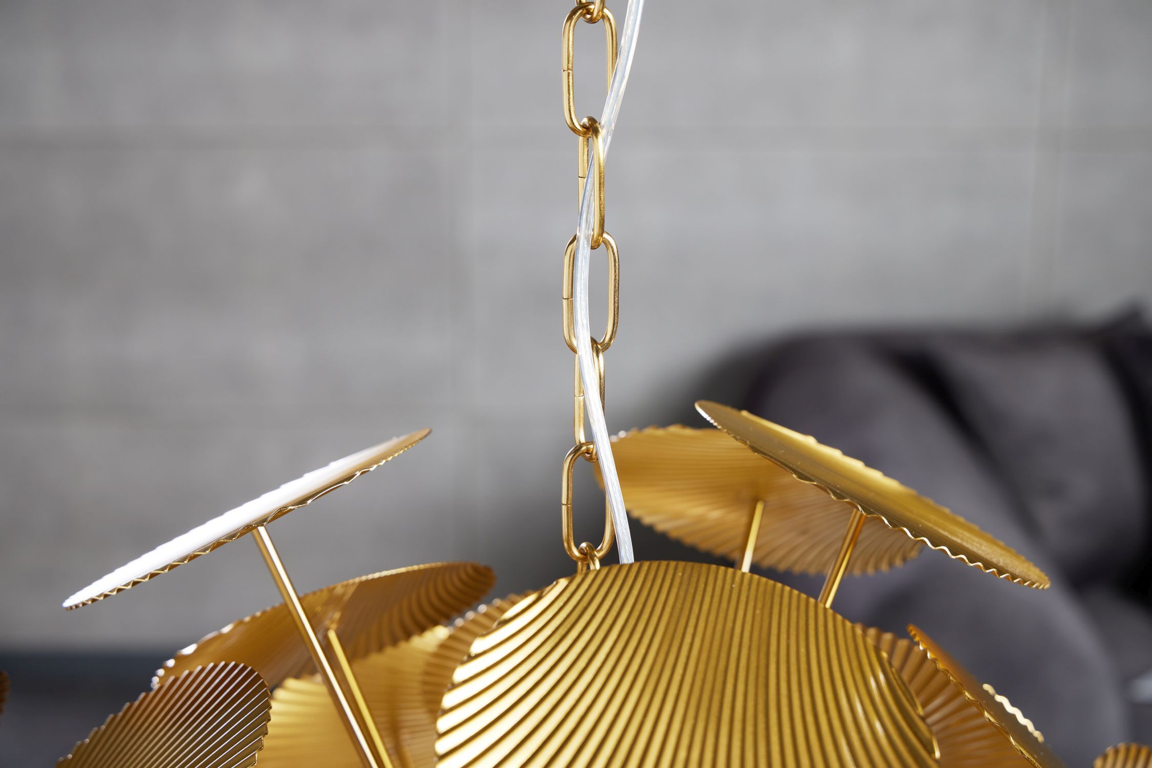 Anhänger, Kette, Gold, Metallisch, Lampe