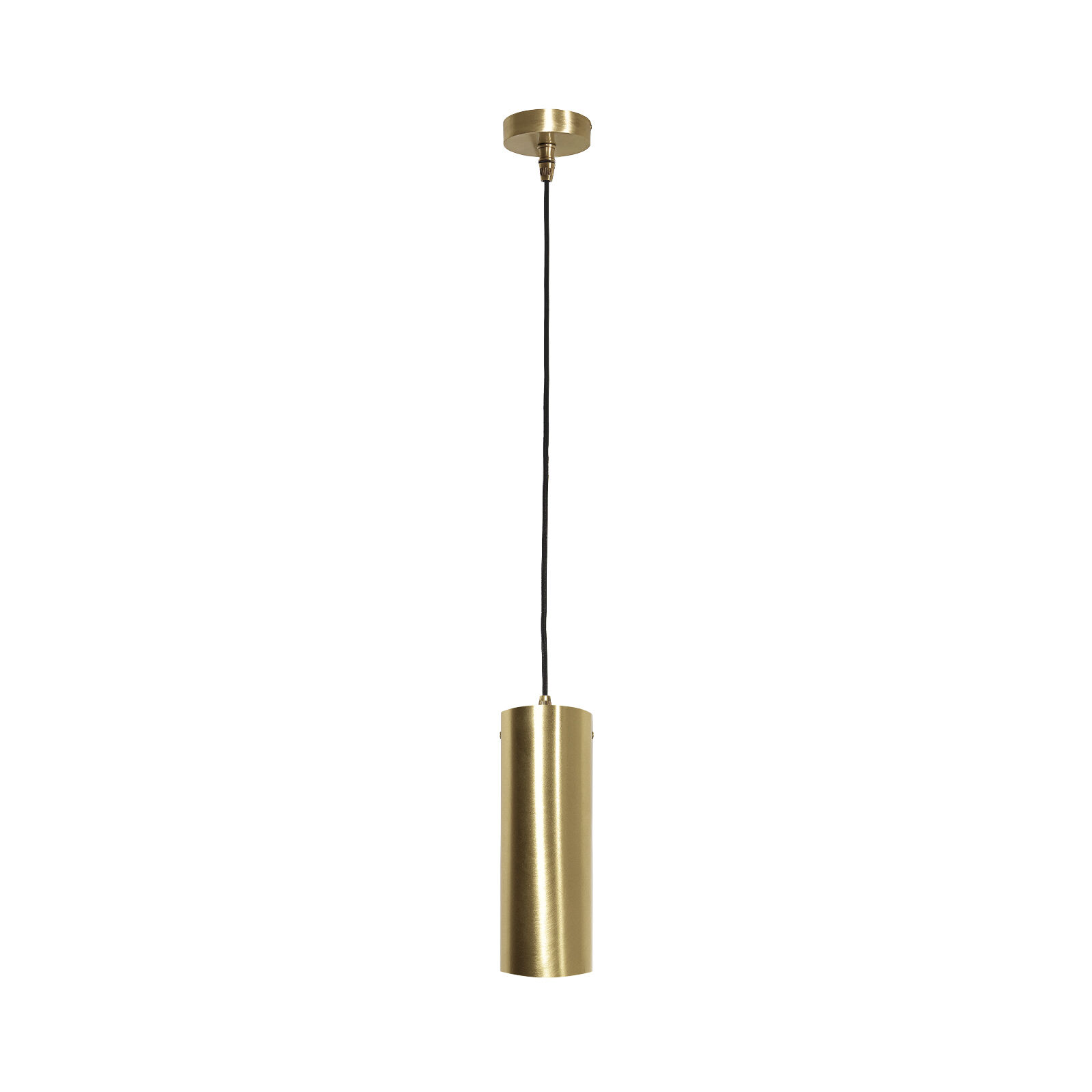 Suspension Cylindre Ø 8,5 cm laiton massif E27