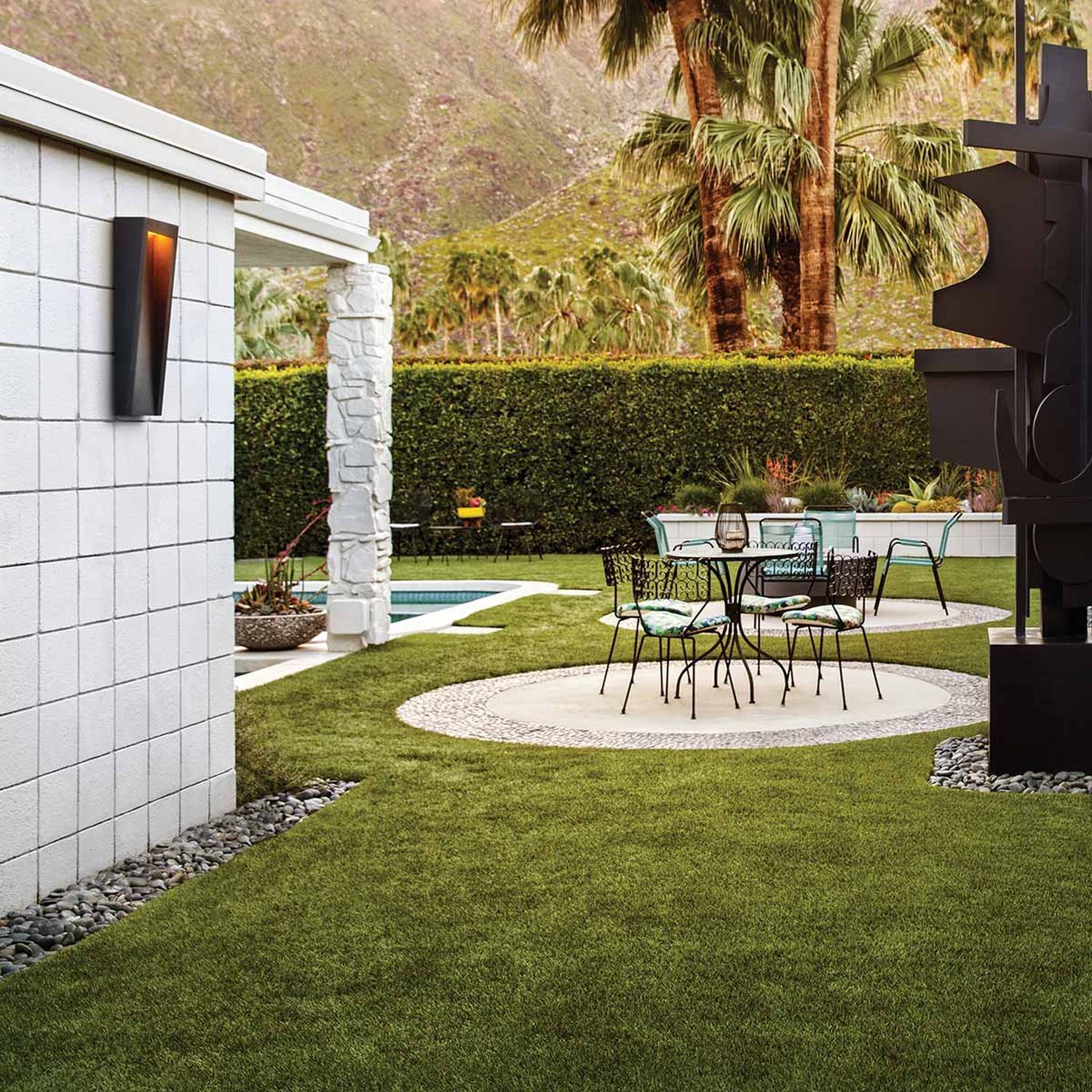 Garten, Gartenmöbel, Terrassenmöbel, Rasen, Poolbereich