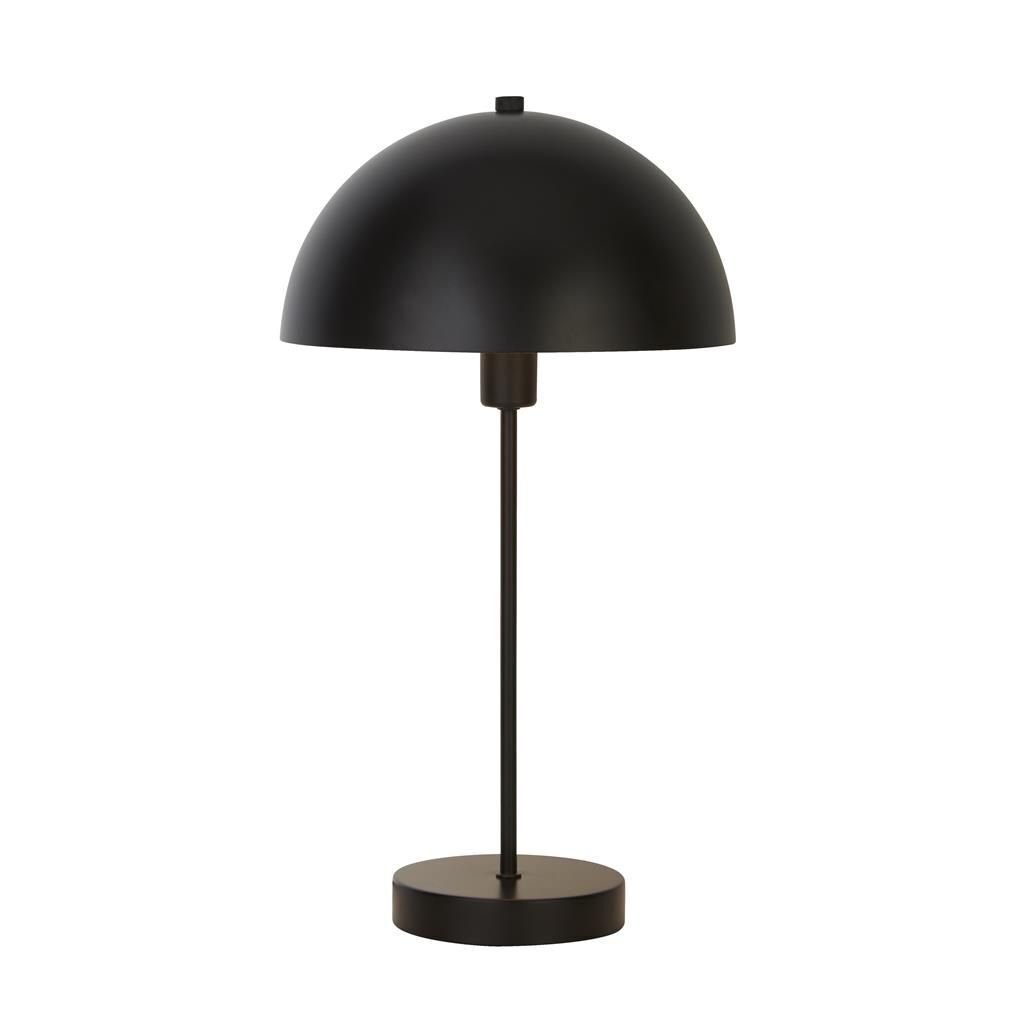 Lampe champignon Bauhaus E14 46,2 cm Ø 25 cm Métal Noir