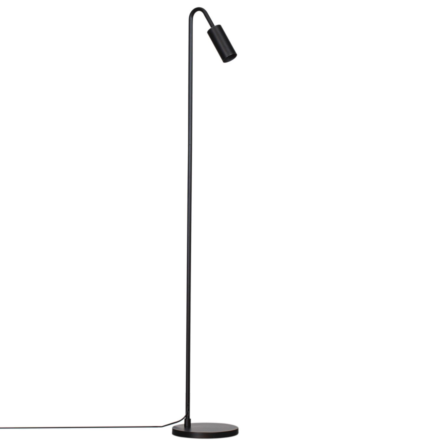 Stehleuchte Schwarz 146 cm klein Metall GU10 Retro